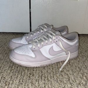 womens nike dunk low in “light violet”